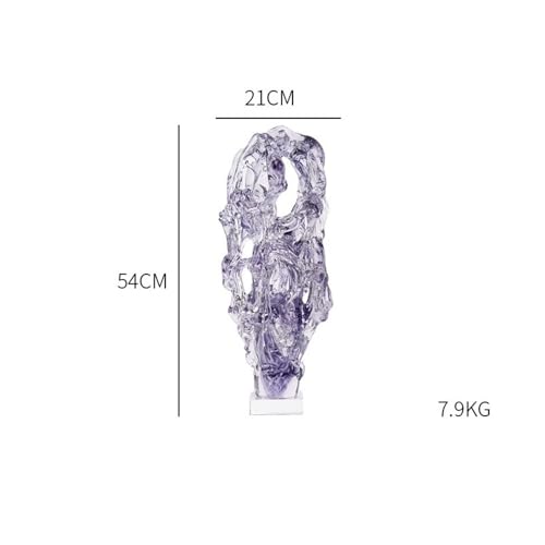 XHURWDZ643KM Statuen Wohndeko Kreative unregelmäßige Form Glas Ornamente Moderne einfache Wohnzimmer Desktop Dekoration Geschenk Sammlung Skulptur