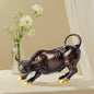 Statuen, Skulpturen, Bullenfigur aus Messing – Wall Street Bull Art Decor, bronzene Ochsen-/Kuhfigur und Heimdekoration (bunt)