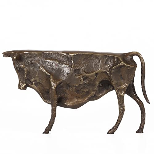 Statuen Skulpturen 9,2" L Bronze Bull Statue Picasso Skulptur Replik Abstrakte Kunst Wohnkultur