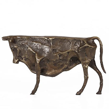 Statuen Skulpturen 9,2" L Bronze Bull Statue Picasso Skulptur Replik Abstrakte Kunst Wohnkultur