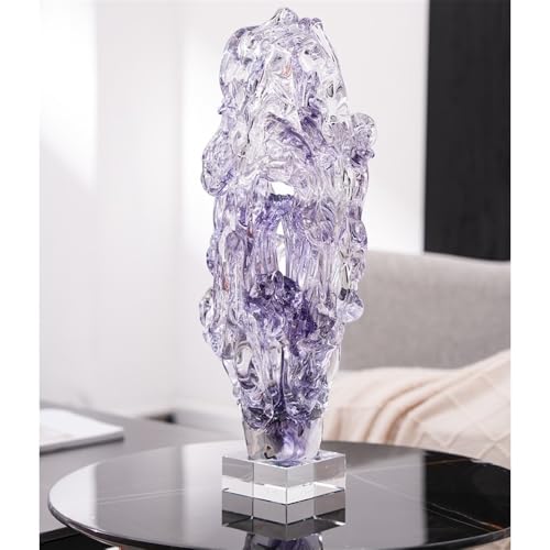 XHURWDZ643KM Statuen Wohndeko Kreative unregelmäßige Form Glas Ornamente Moderne einfache Wohnzimmer Desktop Dekoration Geschenk Sammlung Skulptur