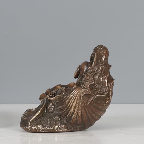Statuen Skulpturen Meerjungfrau Statue Figur Bronze Kleine Messing Skulptur Wohnkultur