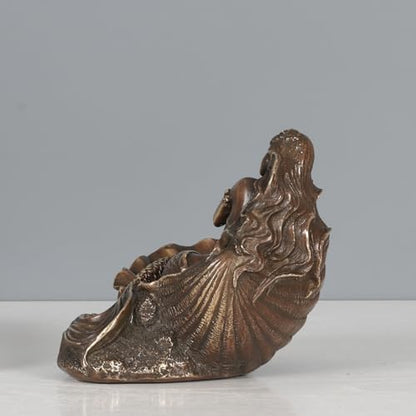 Statuen Skulpturen Meerjungfrau Statue Figur Bronze Kleine Messing Skulptur Wohnkultur