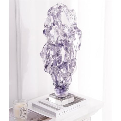 XHURWDZ643KM Statuen Wohndeko Kreative unregelmäßige Form Glas Ornamente Moderne einfache Wohnzimmer Desktop Dekoration Geschenk Sammlung Skulptur