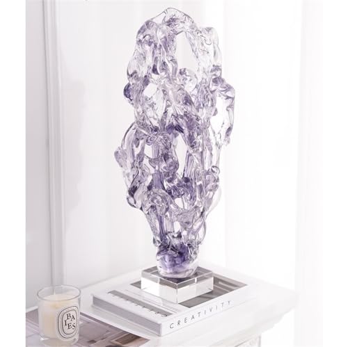 guiling-1986 Tischdekoration Kreative unregelmäßige Form Glas Ornamente Moderne einfache Wohnzimmer Desktop Dekoration Geschenk Sammlung Statuen-Skulptur